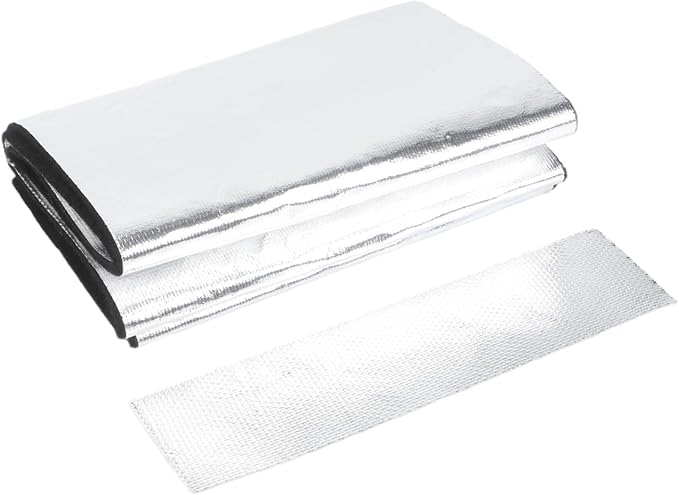 for battery Insulation Set with Fireproof Aluminium Foil Heat Shield Blanket, Cold Weather Resistant Thermal Protection for Car and Industrial Batteries (1PCS)
