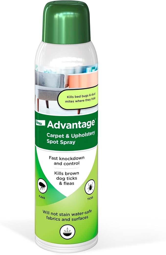 Carpet & Upholstery Spot Spray | Kills Fleas & Ticks & Bedbugs | 16 oz.