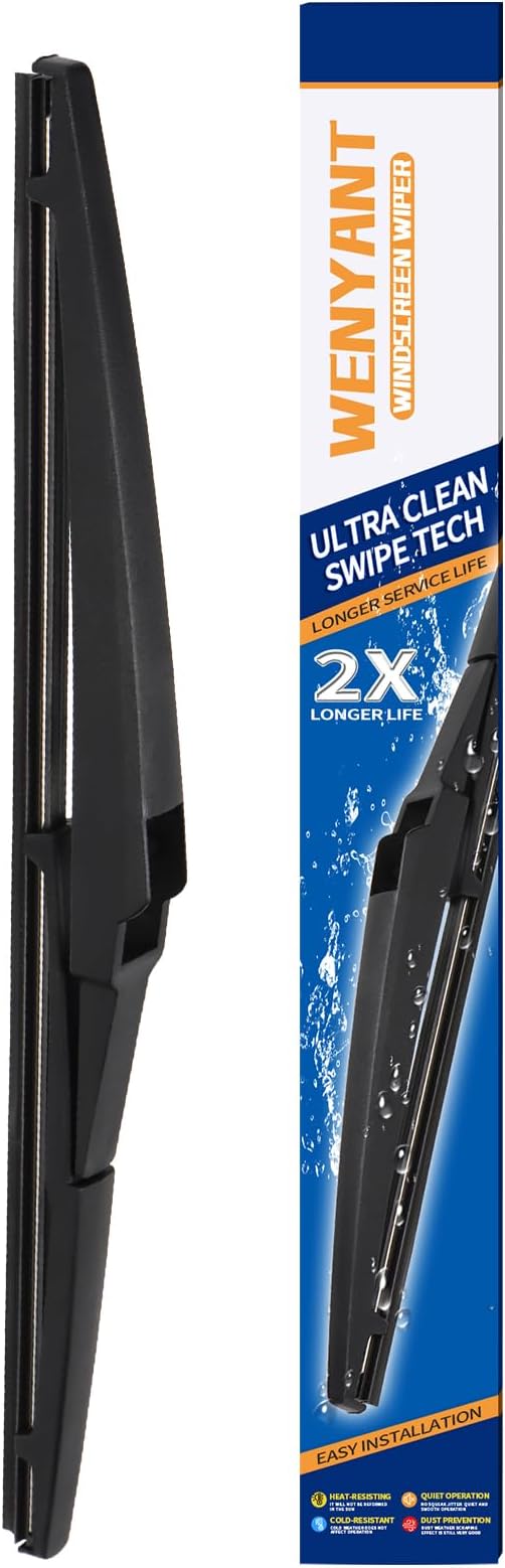 10 inch Rear Windshield Wiper Blade Replacement for Toyota Rav4 2013-2018 Highlander 2020-2022 Jeep Compass 2018-2021 Back Window Wiper blades 10-A H252