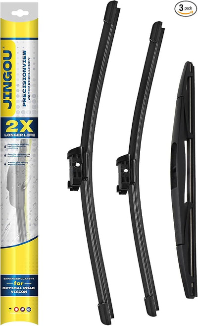 3 Wiper Blades Sets,Compatible with Subaru Crosstrek Impreza 2018-2023,Automotive Replacement Windshield Wiper Blade - 26"/16"/12" (Set of 3) Top Lock