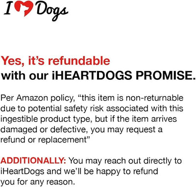 iHeartDogs Brushy Sticks - Dental Treats for Dogs Removes Plaque and Tartar Buildup - Grain-Free Dog Teeth Cleaning Chews Made with Chicken - 30 Large Sticks