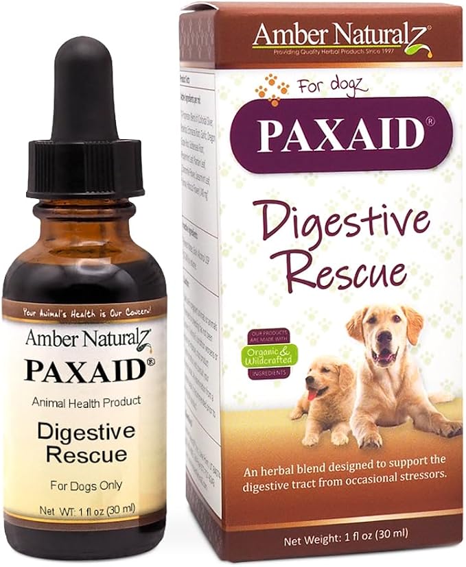 Paxaid Digestive Rescue for Dogs and Puppies | Supports Normal Appetite, Gut Function, and Stool Consistency During Occasional Gastric Discomfort and Dietary Changes 1 Fluid Ounce