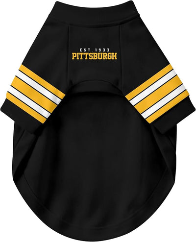 Pittsburgh Dog Clothes Jersey Style Personalized Pet T Shirt with Custom Name Number for Small Medium Large Dogs