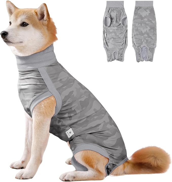 Coppthinktu Dog Onesie for Surgery Female, Breathable Dog Surgery Spay Recovery Suit, Dog Cone Alternative Anti-Licking, Small to XXL Sizes, Pink, Polyester Blend