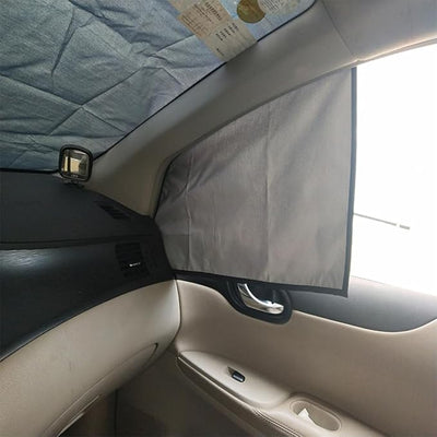 GANAZONO Car Magnetic Windshield Snow Cover Frost and Ice Protector with Wear-Resistant Polyester Material for Outdoor Vehicle Protection and Four Seasons Use