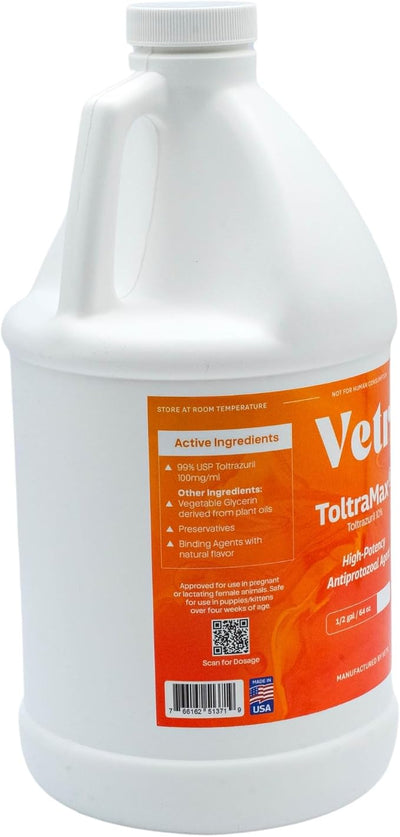 Toltrazuril 10.0% for Horses, Dogs, Cats, 1/2 Gallon, for Non-Food Chain Animals, Chicken