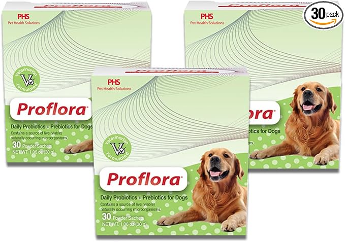 Probiotic for Dogs - Healthy Digestion - Boost Immune System - Normal Bowel Function - Skin and Coat Health - Supplement for GI Tract - 90 Servings, 3-Pack