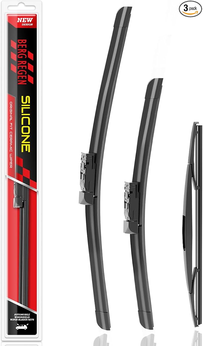 BERG REGEN Silicone Windshield Wiper Blades Replacement for Subaru Forester 2024 2023 2022 2021 2020 2019 Windshield Wipers (Pack Of 3) Automotive Replacement Windshield Wiper Blades- 26"/17"/14"