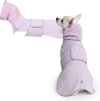 Spark Paws Anxiety Relief Vest for Dogs – Gentle Compression Dog Anxiety Suit, Calming Wrap for Separation Anxiety, Thunder, Fireworks, Suitable for Small Medium and Large Breeds - Purple - Size M