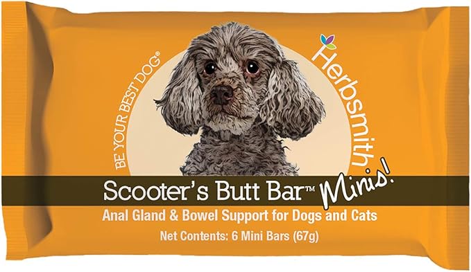 Scooter’s Butt Bars - Anal Gland and Bowel Support with Pumpkin Fiber for Dogs- Digestive Aid for Dogs - Dog Fiber Bars - Mini Bar