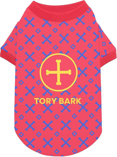 Luxury Designer Dog T Shirt – Cute Puppy Clothes for Small Dogs, Fashion Pet Tee Outfit for French Bulldogs & Chihuahuas, Everything Chic Dog Apparel ToryBark XLarge