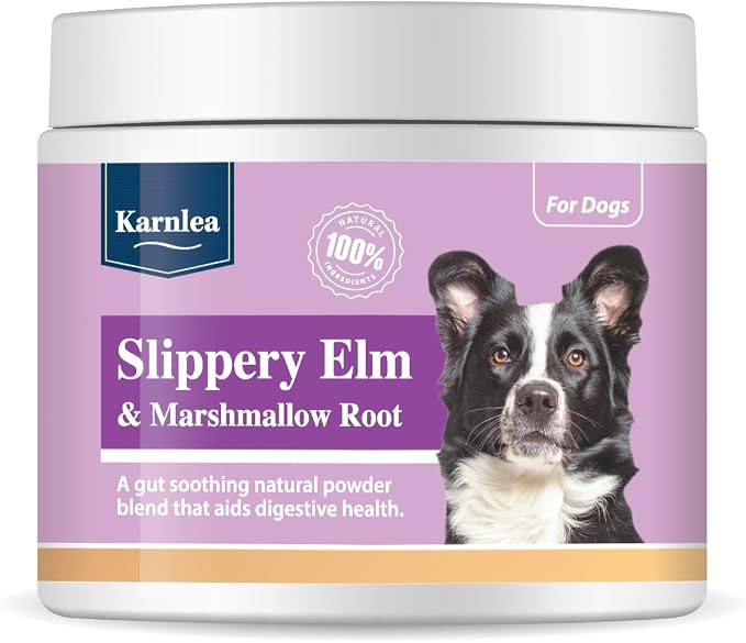 Slippery Elm & Marshmallow Root Powder 100g | 100% Natural Digestive Aid for Dogs | Soothing Support | Tree Barks Powder for Dogs & Cats | Tummy Settler Diarrhoea Relief