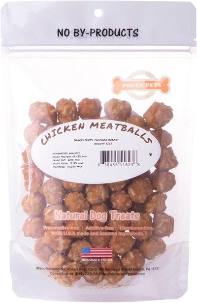 Preen Pets Chicken Meatballs Dog Treat (4oz)
