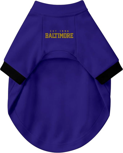 Baltimore Dog Clothes Jersey Style Personalized Pet T Shirt with Custom Name Number for Small Medium Large Dogs