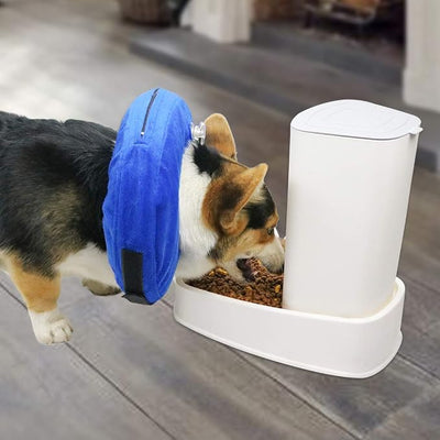MCHY Inflatable Dog Cone,Adjustable Recovery Collar for Dogs After Surgery,Prevent from Biting & Scratching,Not Block Vision (Blue, S-Neck 7''- 12'')