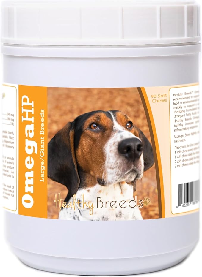 Treeing Walker Coonhound Omega HP Fatty Acid Skin and Coat Support Soft Chews 90 Count