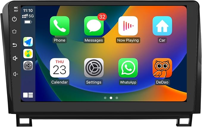 Car Radio for Toyota Tundra 2007-2013 & Sequoia 2008-2018 Android 13 Car Stereo with 10.1 Inch Touch Screen Wireless CarPlay & Android Auto Bluetooth WiFi AM/FM Radio