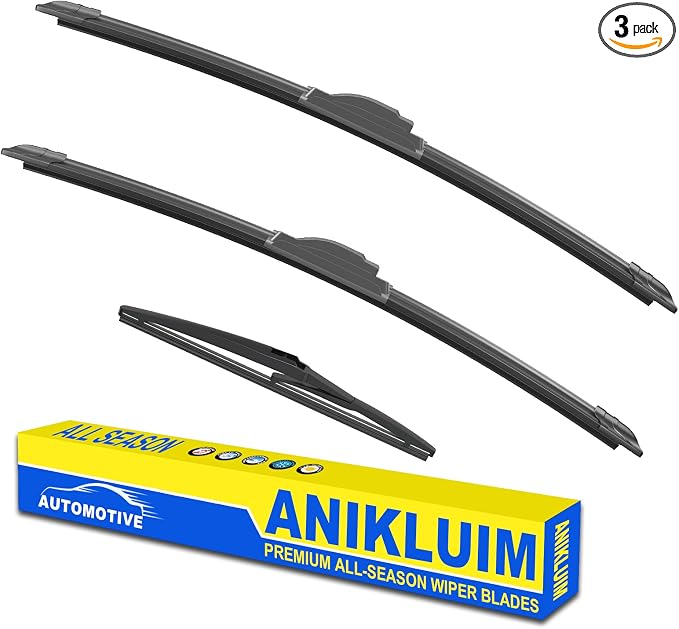 ANIKLUIM® 22"+21" Wiper Blades with 12" Rear Wiper Blade Set Replacement for 2011-2023 Dodge Durango Windshield Wipers Original Factory Quality (Pack of 3)