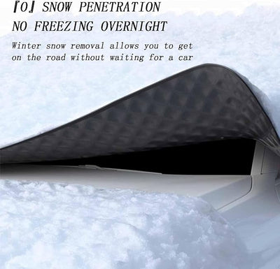 Car Windshield Cover for Kia K4 2025, Winter Magnetic Windshield Frost Cover with Side Window and Rearview Mirror Protector