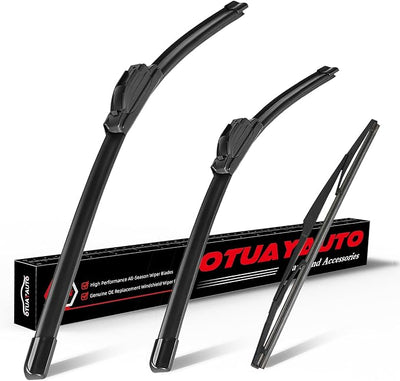 OTUAYAUTO 28"+20"+16" Windshield Wiper Blades Replacement for Toyota Sienna 2011-2020 Precision Fit, All-Weather Performance, Front and Rear Wipers U/J Hook (Pack of 3)