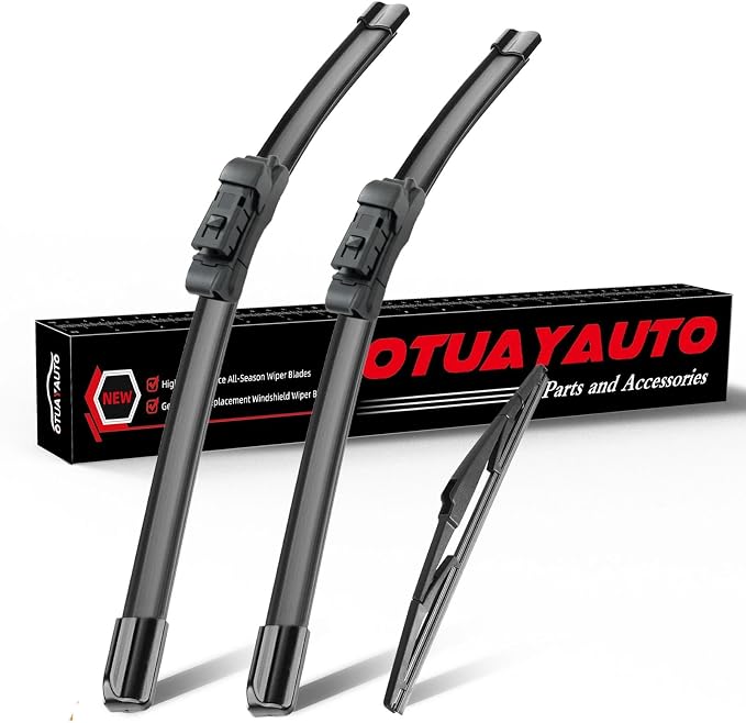 OTUAYAUTO Windshield Wiper Blades Replacement for Toyota Prius 2016-2023, All-Extreme Weather Performance Quiet No Trace Front and Rear Wipers Top Lock 28"+16"+16" (Pack of 3)