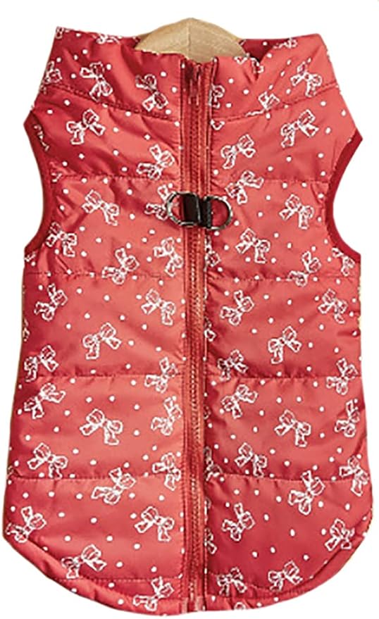 Winter Waterproof Windproof Dog Vest Coat - Warm Dog Jacket for Small Medium Dogs (Not Suitable for Big Dogs) - Y-2-bowknits L