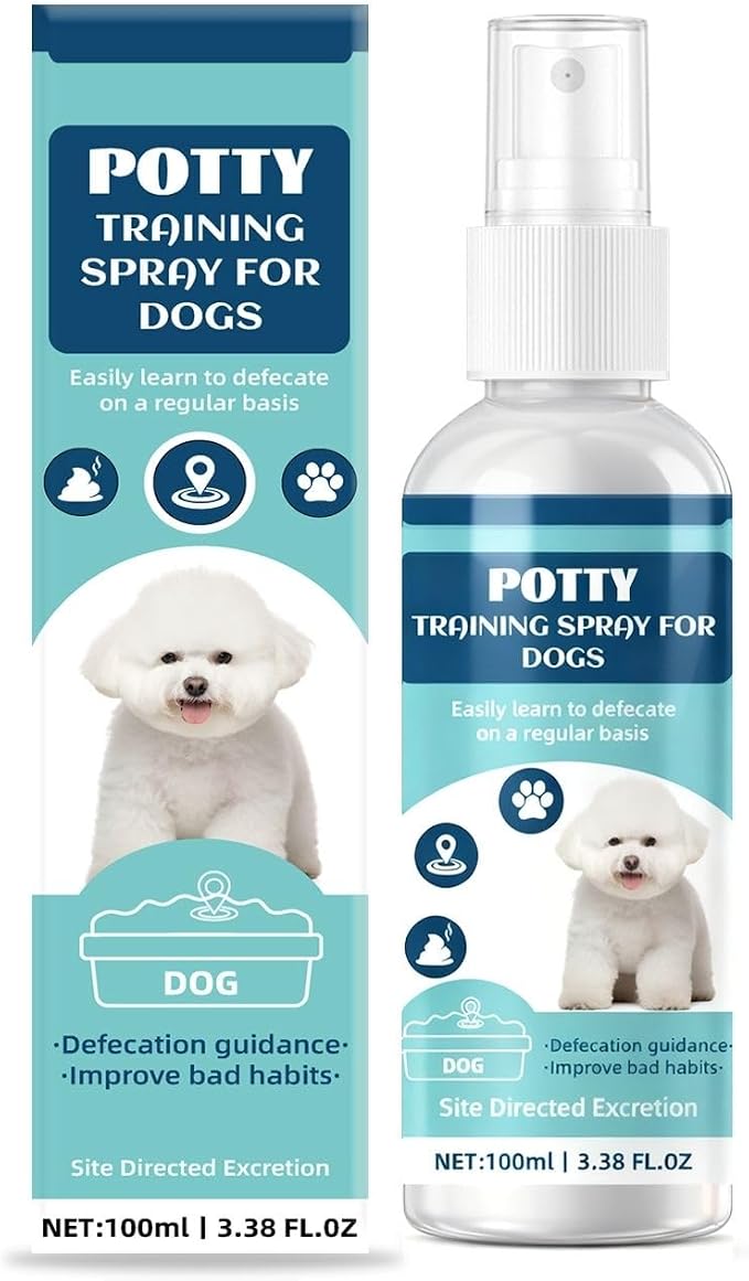 Advanced Potty Training Spray for Dogs & Puppies - Long-Lasting Pheromone Attractant - Housebreaking Aid for Artificial Grass, Pee Pads & Outdoor Lawns - Puppy Essentials,100ML