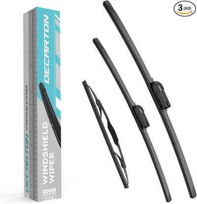 Wiper Blades Replacement for GMC Terrain 2010-2017 | Windshield Wipers-3 Pieces of Car Front and Rear Window Wiper Blade (24+17+13)