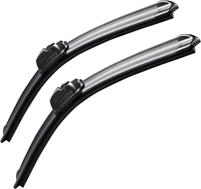 MOTIUM Windshield Wiper Blades 24"+22", All-Season, Set of 2 | OEM Quality, Easy Installation, Streak Free