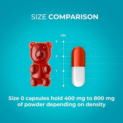 Capsuline PETcaps Chicken Flavored Gelatin Empty Capsules Size 1 100 Count - 100