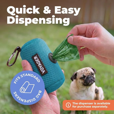 Best Pet Supplies Dog Poop Bags for Waste Refuse Cleanup, Doggy Roll Replacements for Outdoor Puppy Walking and Travel, Leak Proof and Tear Resistant, Thick Plastic - Green (Scented), 150 Bags