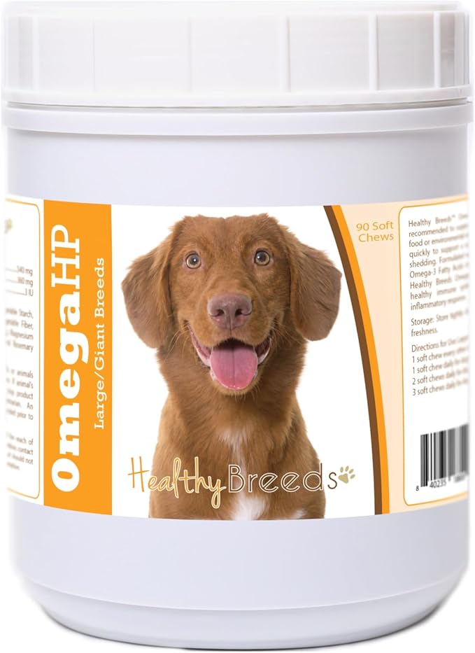 Nova Scotia Duck Tolling Retriever Omega HP Fatty Acid Skin and Coat Support Soft Chews 90 Count