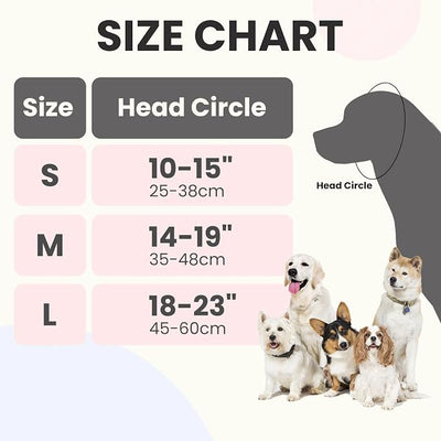 LIANZIMAU 2CM Noise Reduction Padding Dog Ear Muffs Noise Protection Comfort Calming Hoodie for Fireworks Anxiety Adjustable Dog Ear Covers for Grooming with Elastic Eye Strap Polyester