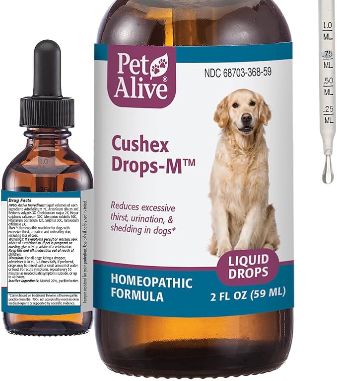 Cushex Drops-M, Cushing's Disease Pet Supplement, 2fl oz., 59ML
