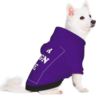 Dog Costume, Custom Dog Hoodie, Dog Name Costume Holiday Pet Pajamas Outfit, Personalized Pet Coat Costumes for Small Medium Large Dogs and Cats for Winter, Indigo, XXS