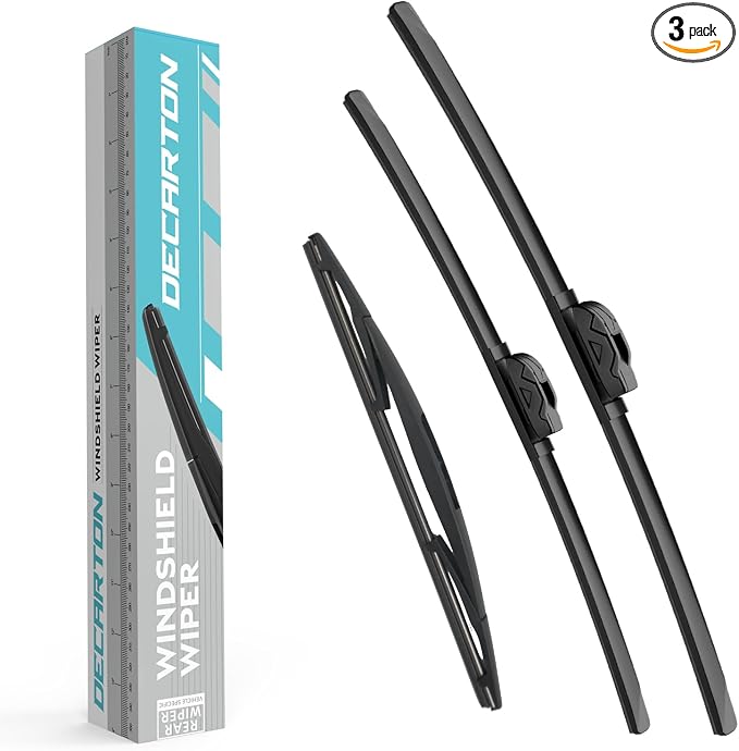 3-Piece Wiper Blades for Mazda CX-50 2023-2026 | Replacement for All-Season Front and Rear Original Equipment Windshield Wipers Set