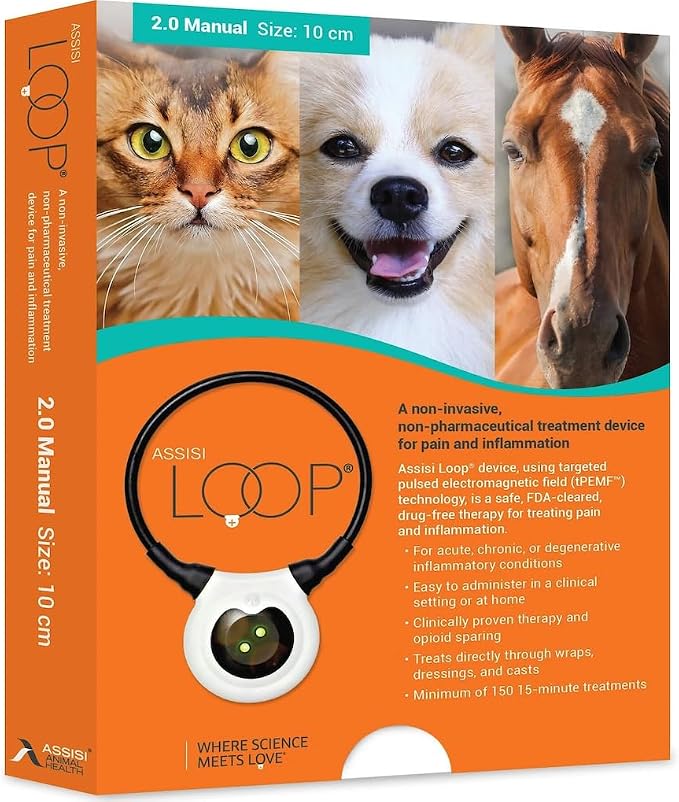 Loop 2.0 Manual tPEMF Device for Dogs, Cats, and Horses (10 cm)