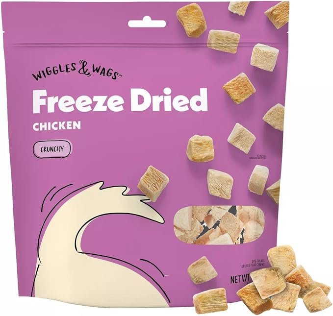 Wiggles & Wags Freed Dried Chicken Crunchy Treats