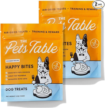 The Pets Table Chicken Grain-Free Air-Dried Dog Treats, 5-oz Bag (Pack of 2)