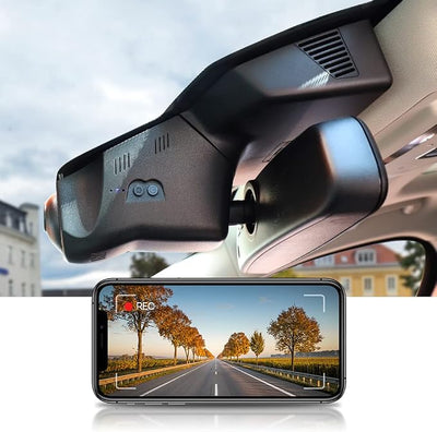 Fitcamx 4K Dash Cam Suitable for Land Rover Range Rover & Sport 2010-2017 (HD2-6012) L322 L405 L494 L320, OEM Style, 2160P UHD Video, WiFi & APP, Loop Recording, G-Sensor, Easy to Install, 64GB Card