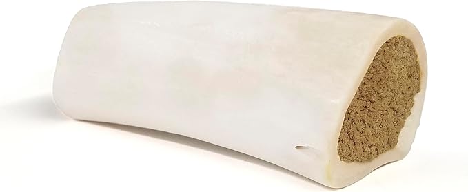 Cadet Stuffed Shin Bone, Long Lasting Dog Bones for Aggressive Chewers, High Protein Filled Dental Chew, Bully Stick Beef Flavor Filling, 5-6" for Large Dogs