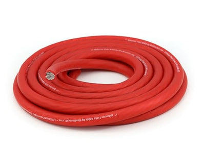 KnuKonceptz Kolossus Flex Kable OFC 0 Gauge Power Wire Copper Cable Red (30 ft) 1/0 AWG
