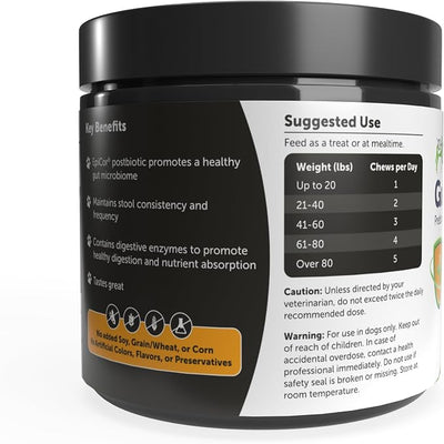 AnimalBiome Gut Shield Soft Chews – DoggyBiome 6-Strain Probiotic Chews for Dogs & Cats, Digestive Support Supplement, Dog Probiotic, Postbiotic, and Digestive Enzime Blend, Pumpkin Flavor, 120 Count