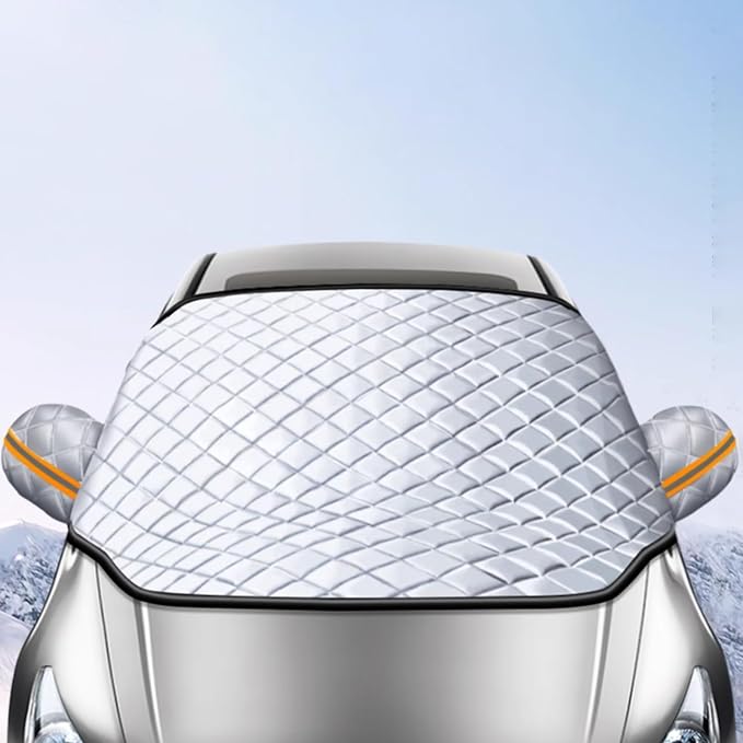Car Windshield Cover for Toyota Sienna (XL20) 2. Gen 2005-2008, Extra Thick Magnetic Cover Ice Cover Winter Frost Cover Protection Wiper Mirror Protector Covers Sunshades Exterior Accessories