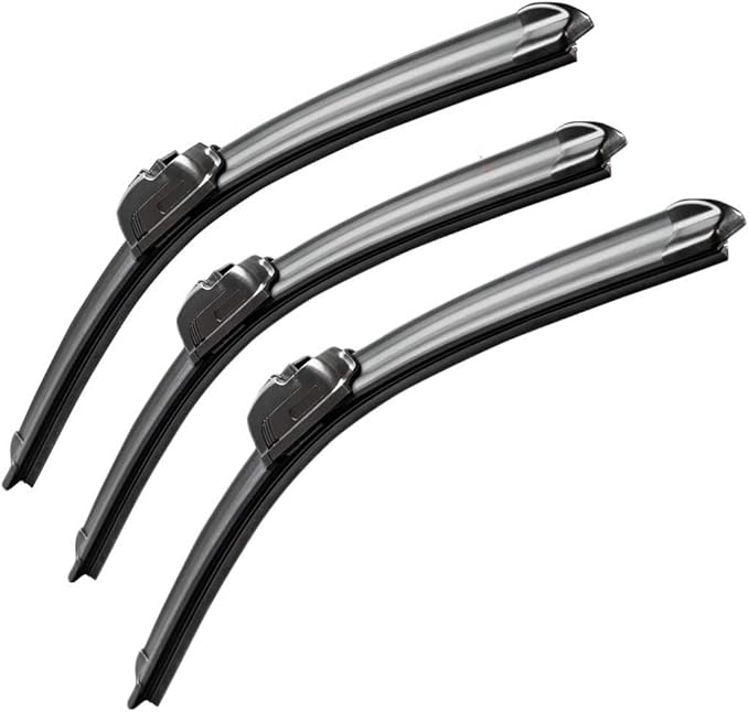 MOTIUM OEM QUALITY Premium All-Season Windshield Wiper Blades (16"+14"+14" pair for front windshield)…