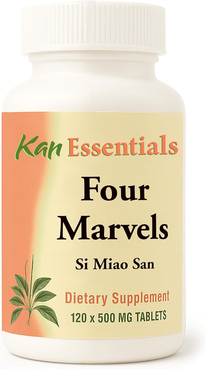 Four Marvels – Traditional Chinese Herbal Blend for Dogs and Cats to Support Digestive Clarity, Fluid Balance, and Overall Wellness, Herbal Supplement Tablets for Pets, 120 Tablets