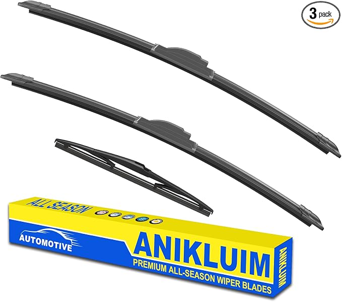 ANIKLUIM® 20"+ 20" Wiper Blades with 12" Rear Wiper Blade Set Replacement for 2004-2006 Scion xB Windshield Wipers Original Factory Quality (Pack of 3)