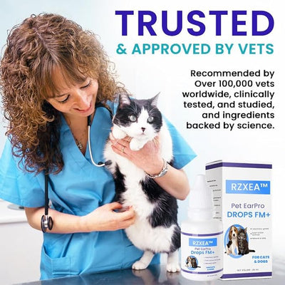 RZXEA Pet EarPro Drops, 2026 New Professional Ear Drops for Dogs and Cats, Relieves Itching (1 Bottle)