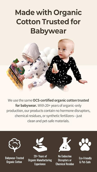 Organic Cotton Dog Clothes – Babywear-Grade Shirt for Sensitive Skin | Made in Korea (X-Large, Leopard)
