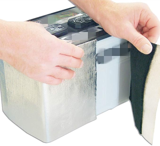 Battery Wrap Heat Shield Barrier Cell Saver Battery Insulation Kit (40'' x 8'')